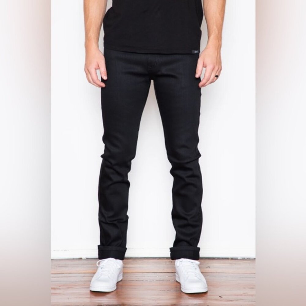 Naked & Famous Denim Slim Black Jeans Modern Fit